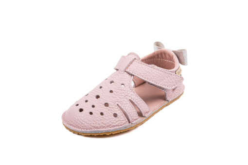 powder pink barefoot sandals